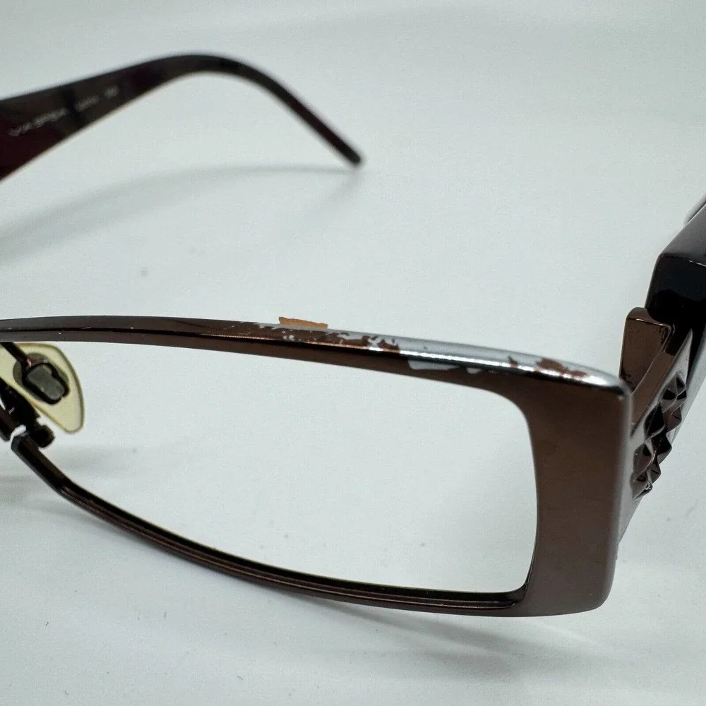 Via Spiga Eyeglasses Frame Lustria 550 52-17-135 Brown Full Rim H9968‎